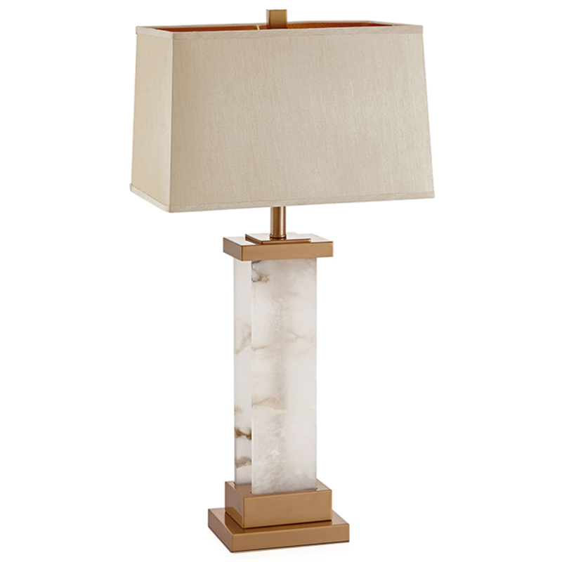 Настольная Лампа Мрамор Table lamp marble two ivory ( слоновая кость ) Латунь Настольная Лампа Мрамор Table lamp marble two ivory ( слоновая кость ) Латунь в Челябинске | Loft Concept