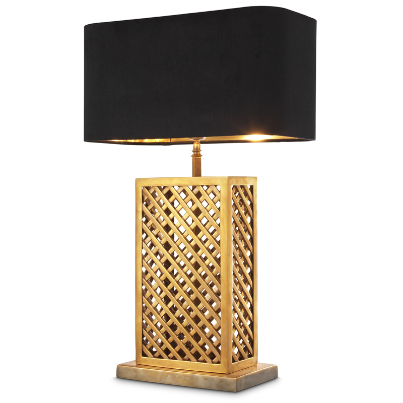 Настольная лампа Eichholtz Table Lamp Idyllwild Винтажная латунь Черный Настольная лампа Eichholtz Table Lamp Idyllwild Винтажная латунь Черный в Челябинске | Loft Concept