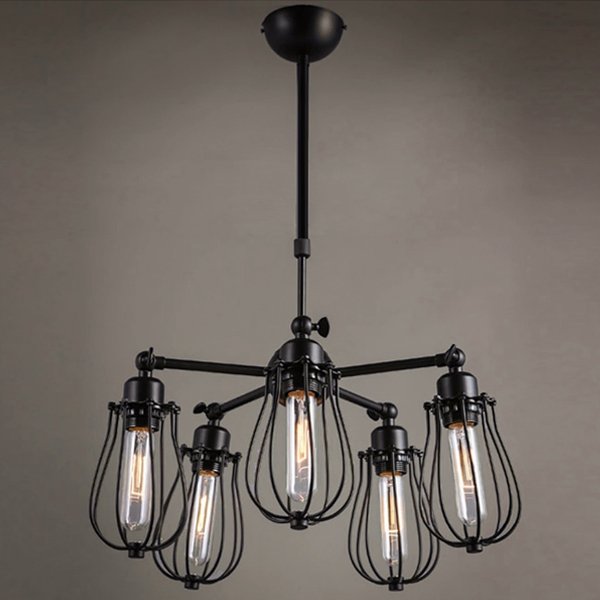 Люстра Loft Marconi Cage Light Черный Люстра Loft Marconi Cage Light Черный в Челябинске | Loft Concept