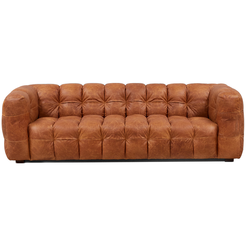 Диван Parks Leather Sofa Карамель в Челябинске | Loft Concept 
