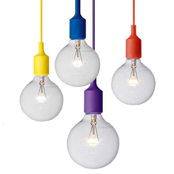 Подвесной светильник Muuto E27 Color Салатовый Бирюзовый Желтый Синий Серый Голубой Оранжевый Красный Черный Белый Подвесной светильник Muuto E27 Color Салатовый Бирюзовый Желтый Синий Серый Голубой Оранжевый Красный Черный Белый в Челябинске | Loft Concept