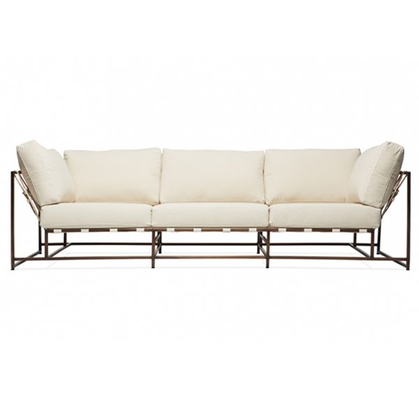 Диван Canvas & Copper Sofa Молочный Диван Canvas & Copper Sofa Молочный в Челябинске | Loft Concept