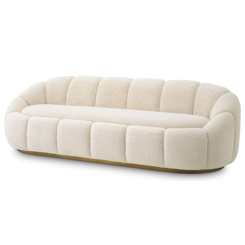 Диван Eichholtz Sofa Inger Brisbane Cream Кремовый Латунь Диван Eichholtz Sofa Inger Brisbane Cream Кремовый Латунь в Челябинске | Loft Concept