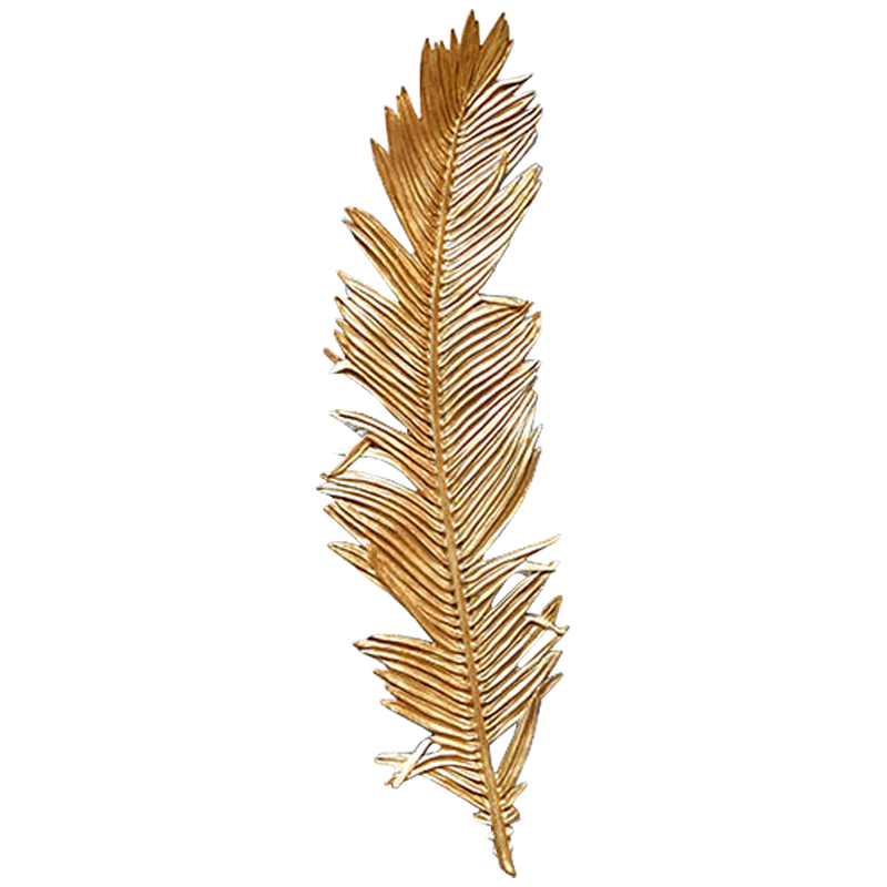 Аксессуар на стену Golden Feather Золотой Аксессуар на стену Golden Feather Золотой в Челябинске | Loft Concept