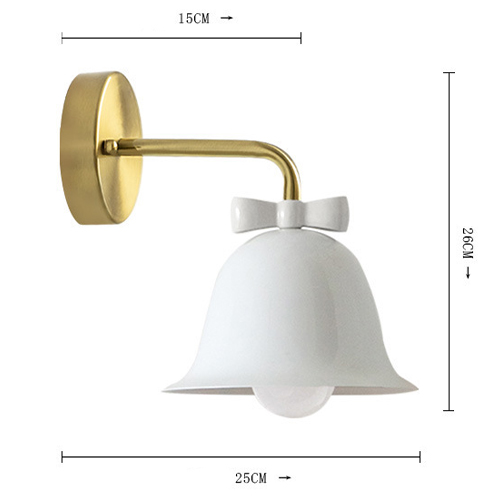 Бра Колокольчик Bell with Bow White Wall Lamp Белый Бра Колокольчик Bell with Bow White Wall Lamp Белый в Челябинске