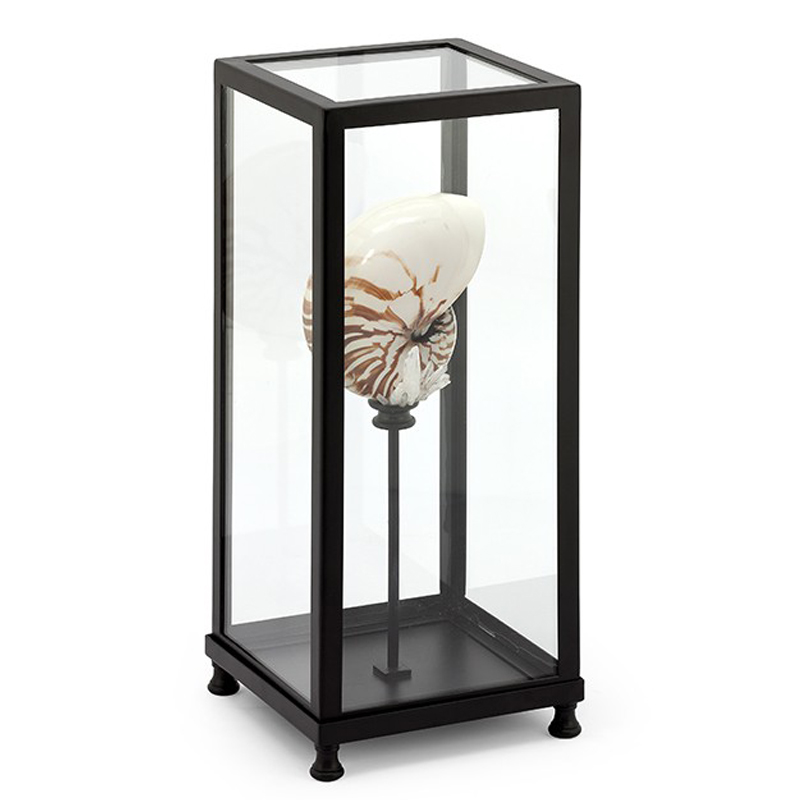 Статуэтка GLASS BOX DECORATION LG Прозрачный Бежевый Черный Статуэтка GLASS BOX DECORATION LG Прозрачный Бежевый Черный в Челябинске | Loft Concept