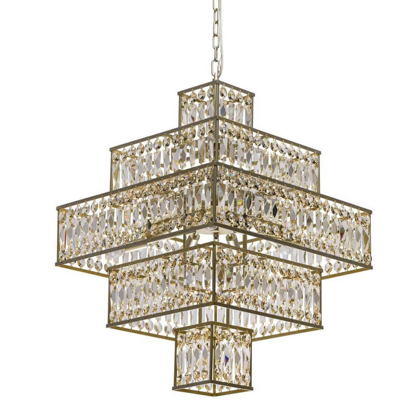 Люстра Crystal Inserts Lamp amber 16 Золотой Янтарь (Amber) Люстра Crystal Inserts Lamp amber 16 Золотой Янтарь (Amber) в Челябинске | Loft Concept