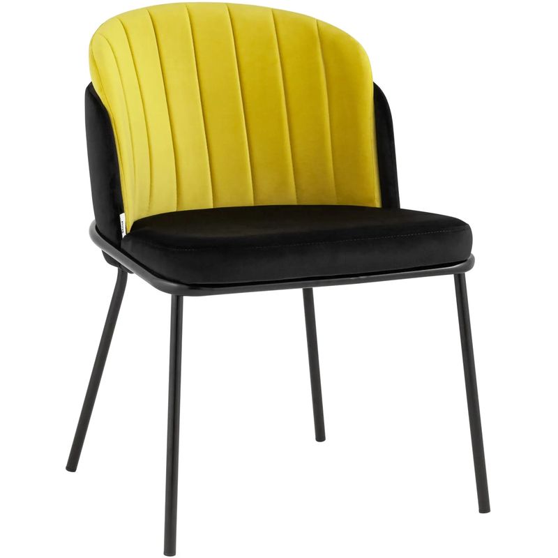 Стул Penelope Chair Желтый Цвет Металлические Ножки Желтый Черный Стул Penelope Chair Желтый Цвет Металлические Ножки Желтый Черный в Челябинске | Loft Concept