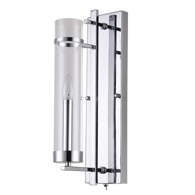 Бра Trondheim Chrome Wall Lamp Хром Прозрачный Бра Trondheim Chrome Wall Lamp Хром Прозрачный в Челябинске | Loft Concept