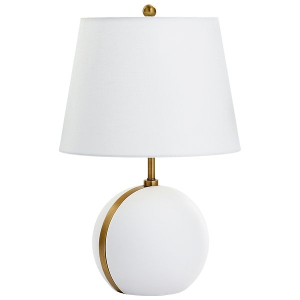 Настольная лампа Cyan Design Snow Moon Table Lamp Белый Настольная лампа Cyan Design Snow Moon Table Lamp Белый в Челябинске | Loft Concept