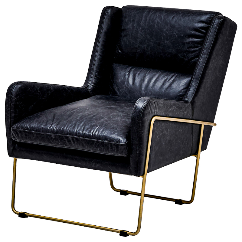 Кресло Grinda Chair Глянцевое золото Черный Кресло Grinda Chair Глянцевое золото Черный в Челябинске | Loft Concept