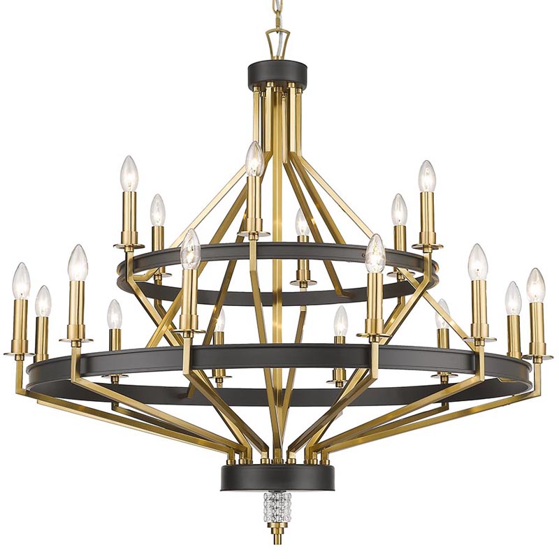 Люстра Fainela Chandelier 105 Латунь Черный Люстра Fainela Chandelier 105 Латунь Черный в Челябинске | Loft Concept