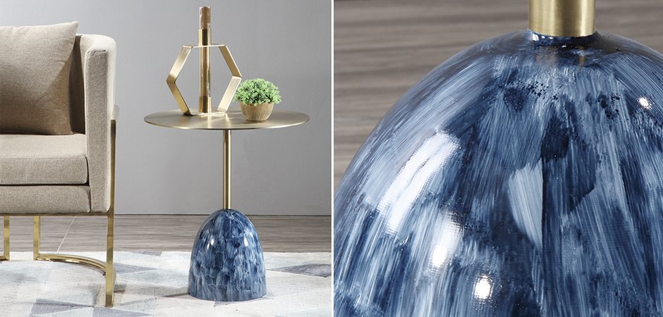 Приставной стол Blue Stains Table Приставной стол Blue Stains Table - Loft-Concept в Челябинске