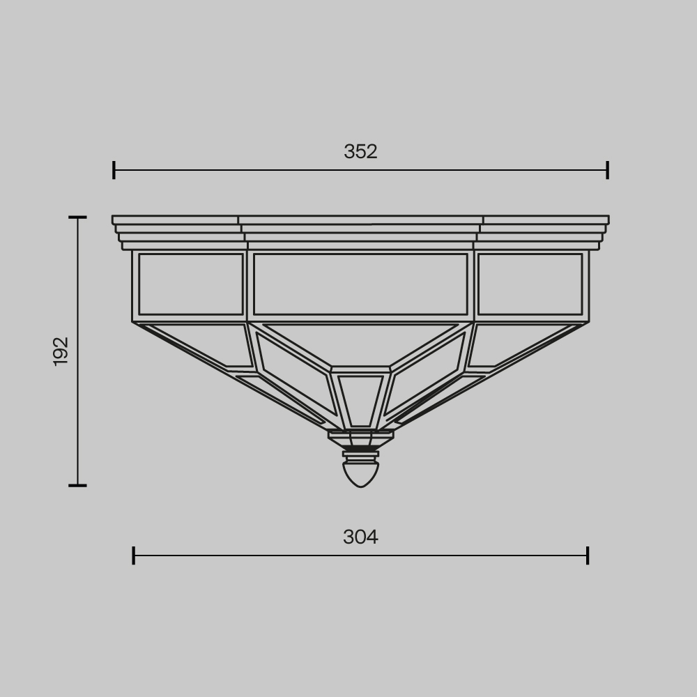 Потолочный светильник Zeil E27X3 в Челябинске