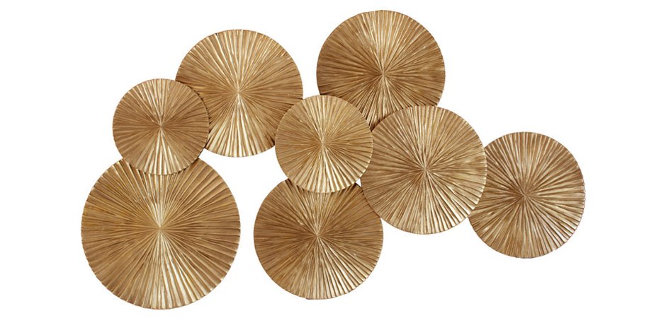 Арт-объект Apollo Gold Wall Plaque Disc Арт-объект Apollo Gold Wall Plaque Disc - Loft-Concept в Челябинске