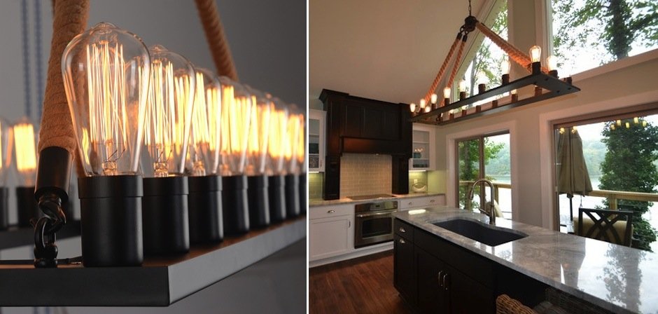 Люстра Square Large Loft Rope Light Люстра Square Large Loft Rope Light - Loft-Concept в Челябинске