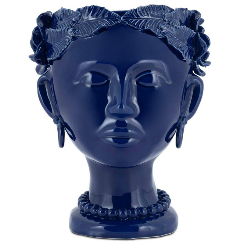 Ваза Vase Selva Mono Blue Синий Ваза Vase Selva Mono Blue Синий в Челябинске | Loft Concept