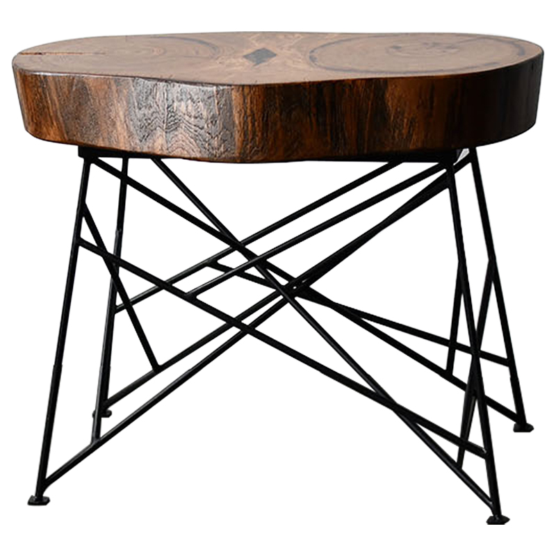 Кофейный стол Owly Industrial Metal Rust Coffee Table Коричневый Черный Кофейный стол Owly Industrial Metal Rust Coffee Table Коричневый Черный в Челябинске | Loft Concept