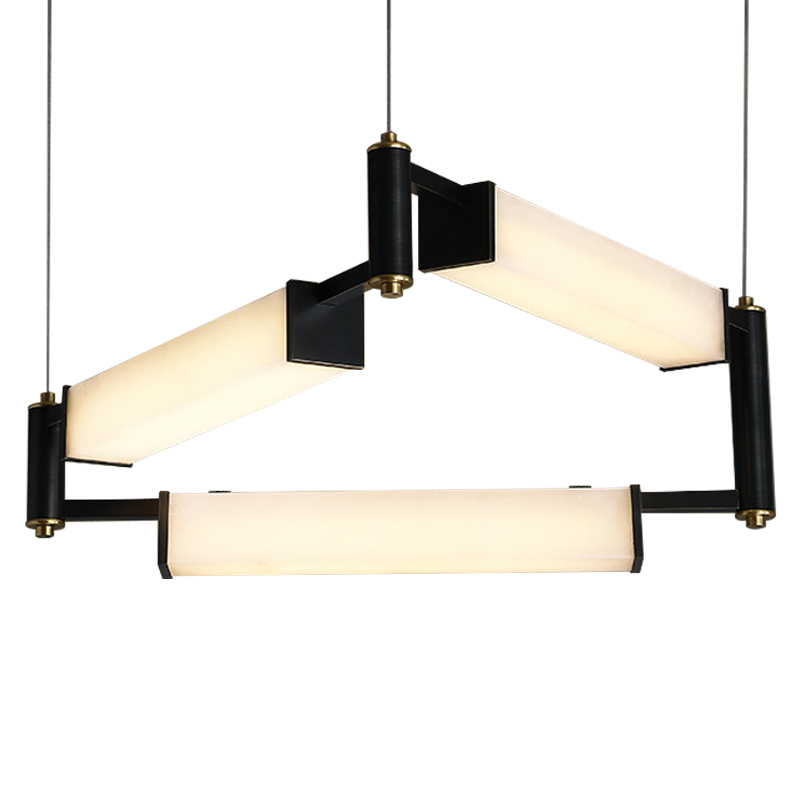 Люстра Gaelle Modern Marble Chandelier Белый Мрамор Bianco Черный Латунь Люстра Gaelle Modern Marble Chandelier Белый Мрамор Bianco Черный Латунь в Челябинске | Loft Concept