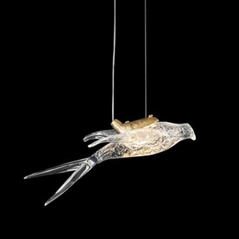 Подвесной светодиодный светильник The swallow nest Медь Прозрачный Подвесной светодиодный светильник The swallow nest Медь Прозрачный в Челябинске | Loft Concept