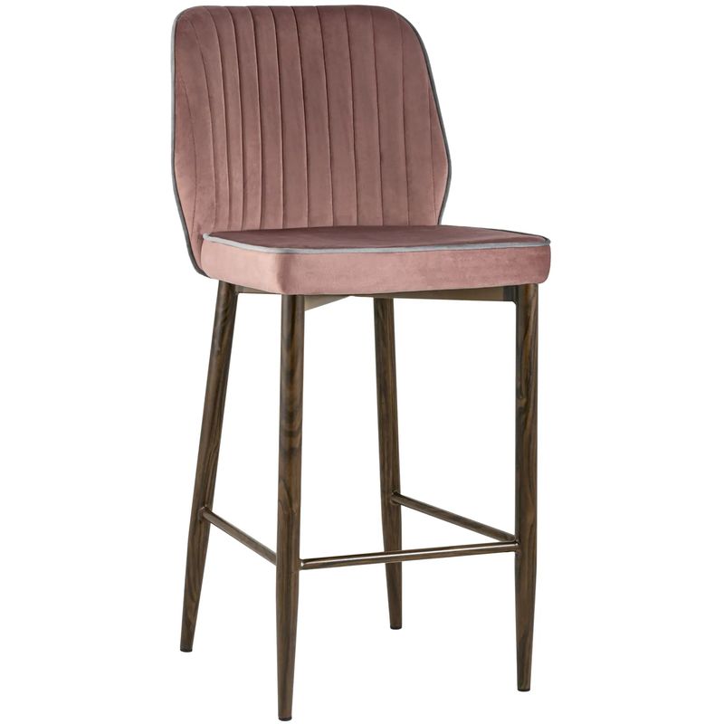 Стул Lawrence Chair Пыльно-Розовый Серый кант Розовый пастельный Светло-серый Коричневый Стул Lawrence Chair Пыльно-Розовый Серый кант Розовый пастельный Светло-серый Коричневый в Челябинске | Loft Concept