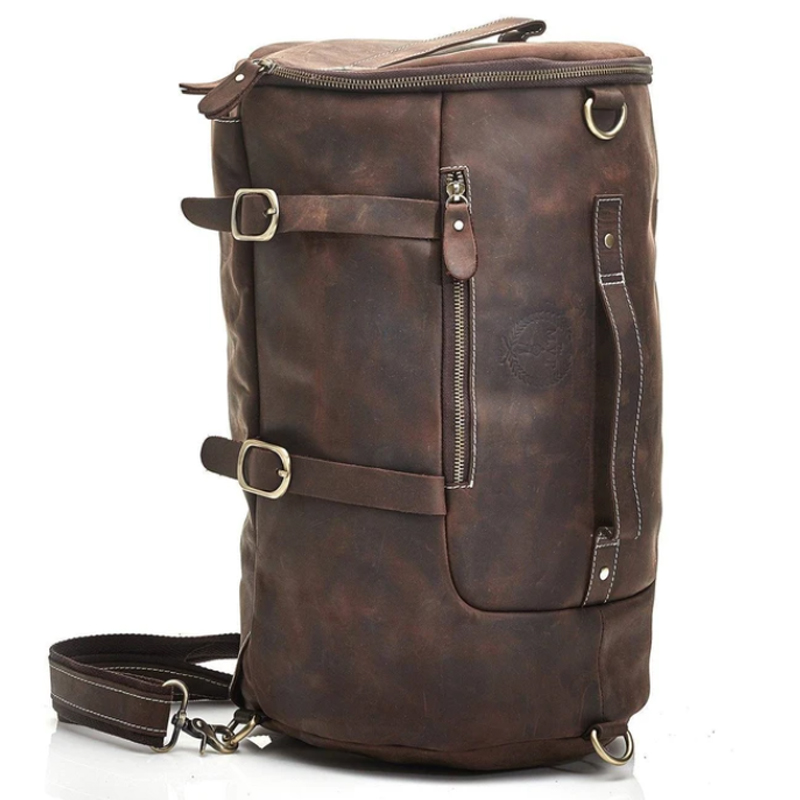 Сумка-рюкзак из коричневой винтажной кожи HERITAGE BROWN LEATHER RUCKSACK Коричневый винтаж Сумка-рюкзак из коричневой винтажной кожи HERITAGE BROWN LEATHER RUCKSACK Коричневый винтаж в Челябинске | Loft Concept