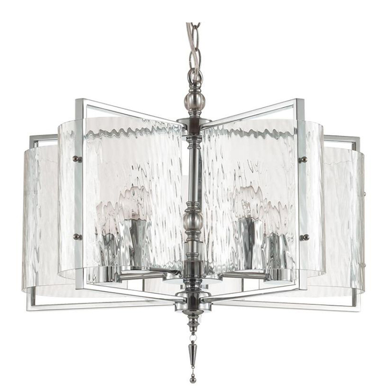 Люстра Karissa Chrome Chandelier 48 Хром Прозрачный (Transparent) Люстра Karissa Chrome Chandelier 48 Хром Прозрачный (Transparent) в Челябинске | Loft Concept