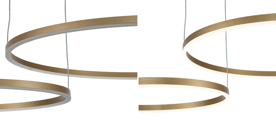 Подвесной светильник Neo Circles Double Gold Подвесной светильник Neo Circles Double Gold - Loft-Concept в Челябинске
