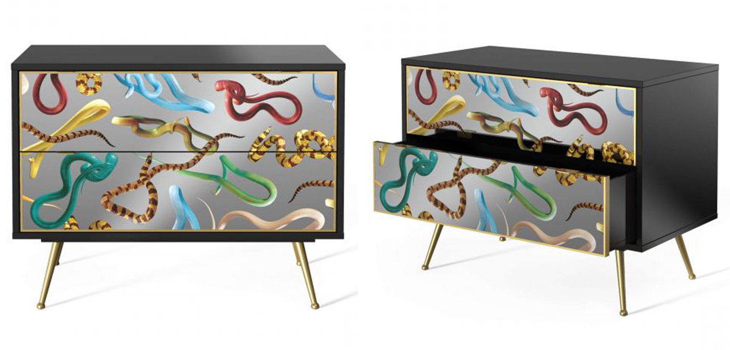 Комод Seletti Chest of Two Drawers Snakes - фото