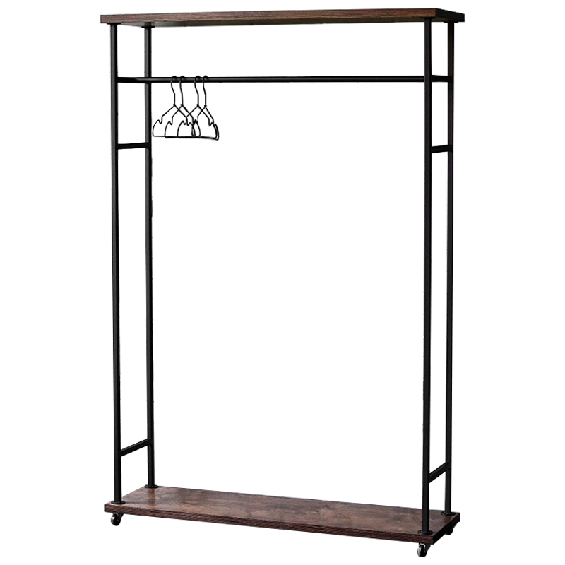 Рейл Lowery Brown Industrial Metal Rust Clothes Rail Черный Коричневый Рейл Lowery Brown Industrial Metal Rust Clothes Rail Черный Коричневый в Челябинске | Loft Concept