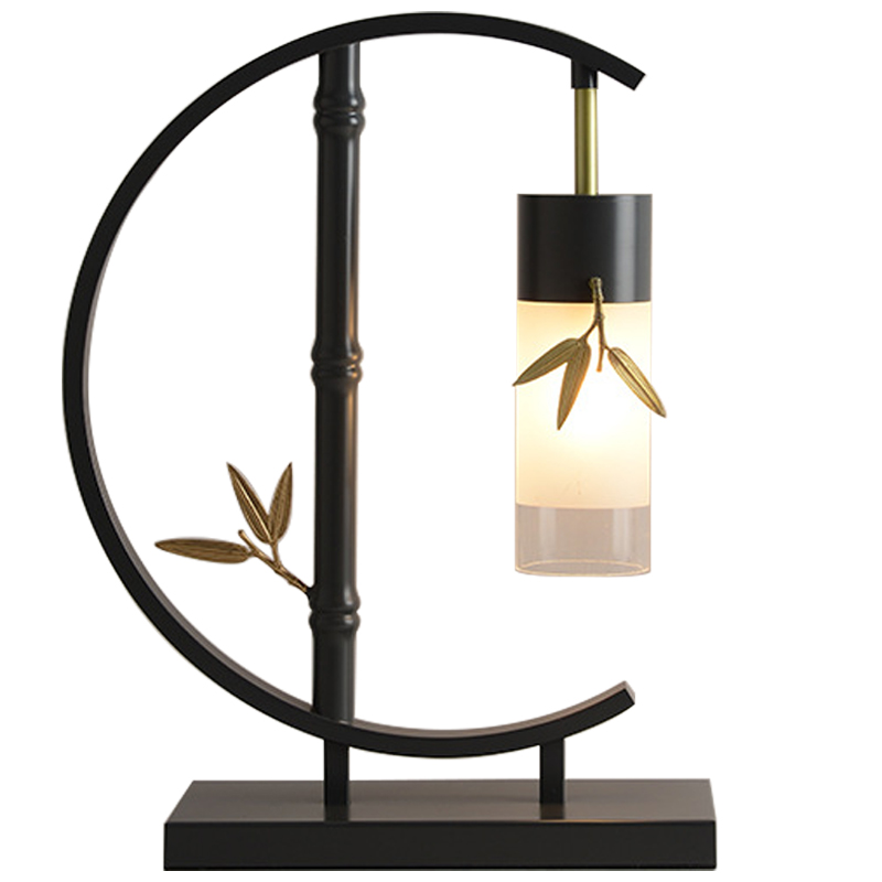Настольная лампа Bamboo Chinese Style Modern Table Lamp Черный Золотой Прозрачный Белое матовое стекло Настольная лампа Bamboo Chinese Style Modern Table Lamp Черный Золотой Прозрачный Белое матовое стекло в Челябинске | Loft Concept