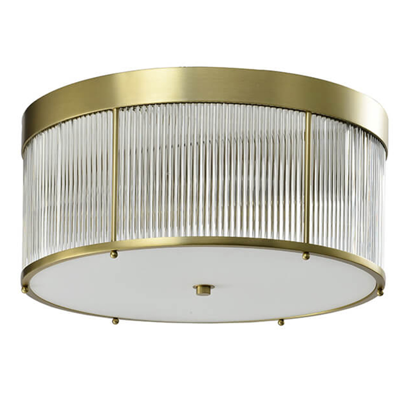 Потолочный светильник Caleb Brass Ceiling Lamp Латунь Прозрачный (Transparent) Потолочный светильник Caleb Brass Ceiling Lamp Латунь Прозрачный (Transparent) в Челябинске | Loft Concept