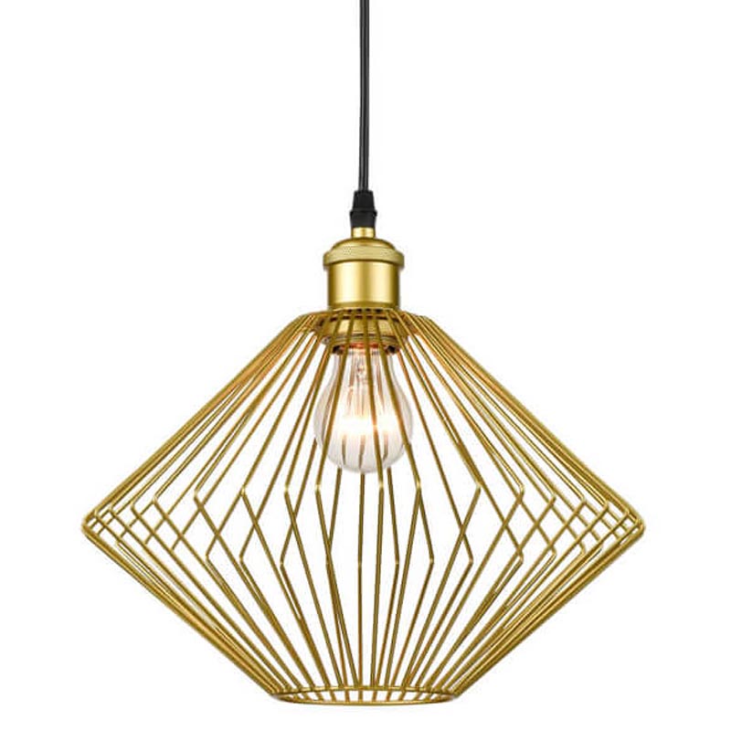 Подвесной светильник Loft Wire Cage gold Золотой Черный Подвесной светильник Loft Wire Cage gold Золотой Черный в Челябинске | Loft Concept