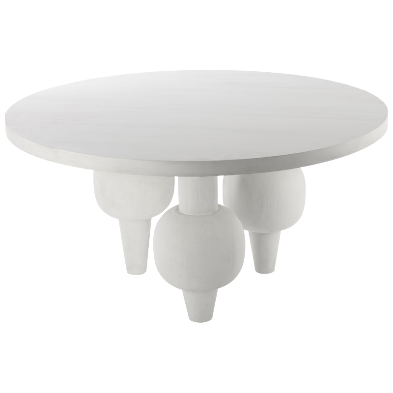 Обеденный стол Rondel Dinner Table Белый Обеденный стол Rondel Dinner Table Белый в Челябинске | Loft Concept