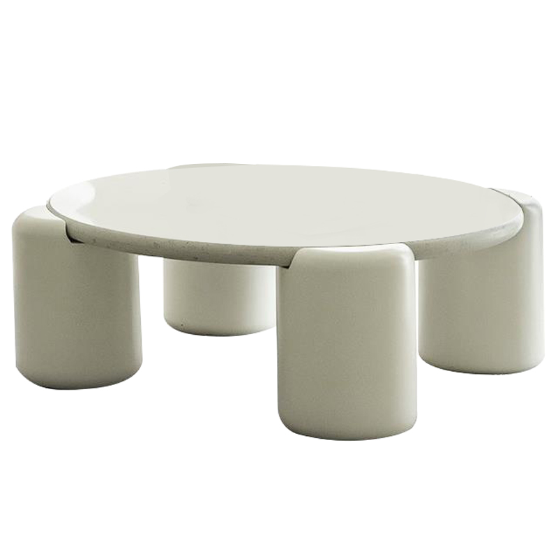 Кофейный стол Dean Coffee Table Бежево-серый Молочный Кофейный стол Dean Coffee Table Бежево-серый Молочный в Челябинске | Loft Concept