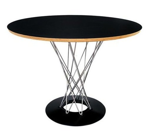 Стол Noguchi Cyclone Белый Черный Стол Noguchi Cyclone Белый Черный в Челябинске | Loft Concept