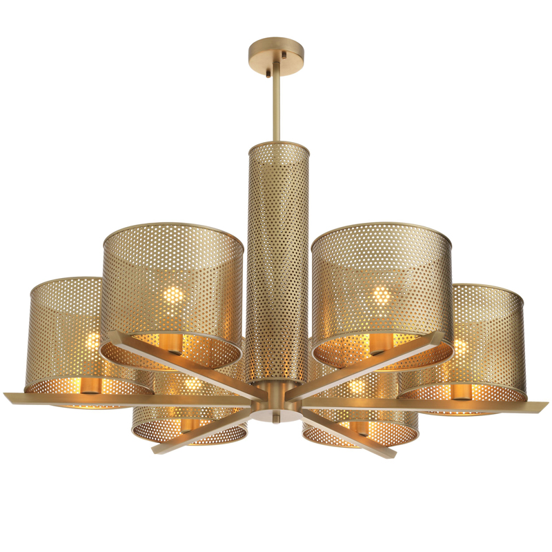 Люстра Eichholtz Chandelier Morrison Brass Латунь Люстра Eichholtz Chandelier Morrison Brass Латунь в Челябинске | Loft Concept