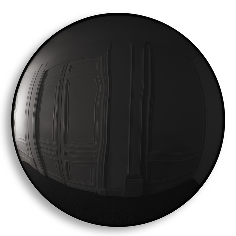 Настенный декор Eichholtz Mirror Pacifica Black Глянцевый черный Черный Настенный декор Eichholtz Mirror Pacifica Black Глянцевый черный Черный в Челябинске | Loft Concept
