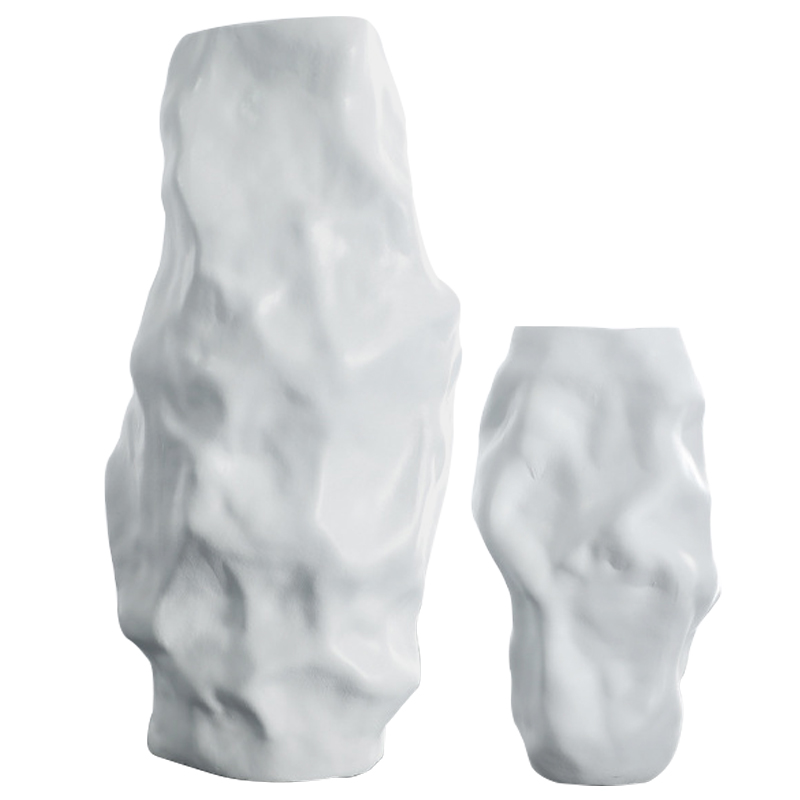 Ваза Crumpled White Vase Белый Ваза Crumpled White Vase Белый в Челябинске | Loft Concept