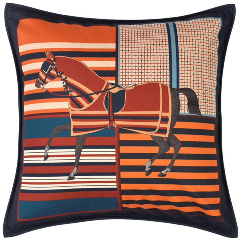Декоративная подушка Hermes Horse 42 Мульти Декоративная подушка Hermes Horse 42 Мульти в Челябинске | Loft Concept