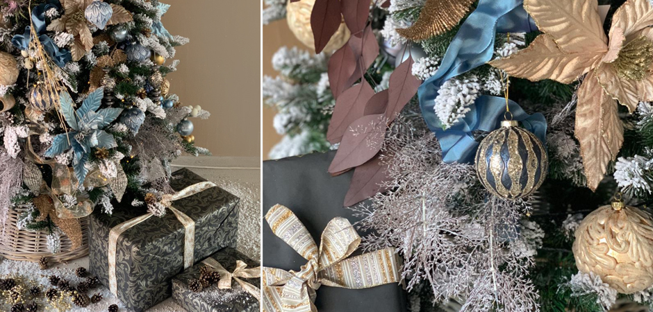 Дизайнерская Ель Голубой и Бежевый Декор Blue and Beige Decor Дизайнерская Ель Голубой и Бежевый Декор Blue and Beige Decor - Loft-Concept в Челябинске