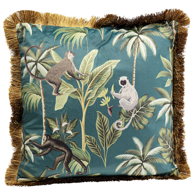 Подушка Jungle Monkeys Мульти Подушка Jungle Monkeys Мульти в Челябинске | Loft Concept