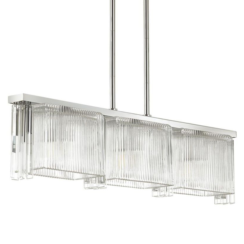 Люстра Madelen Chrome Linear Chandelier Хром Прозрачный (Transparent) Люстра Madelen Chrome Linear Chandelier Хром Прозрачный (Transparent) в Челябинске | Loft Concept