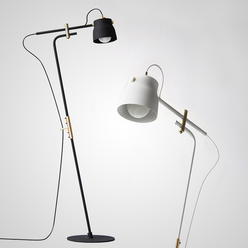 Торшер RAM PLASENCIA FLOR Lamp Белый Черный Торшер RAM PLASENCIA FLOR Lamp Белый Черный в Челябинске | Loft Concept