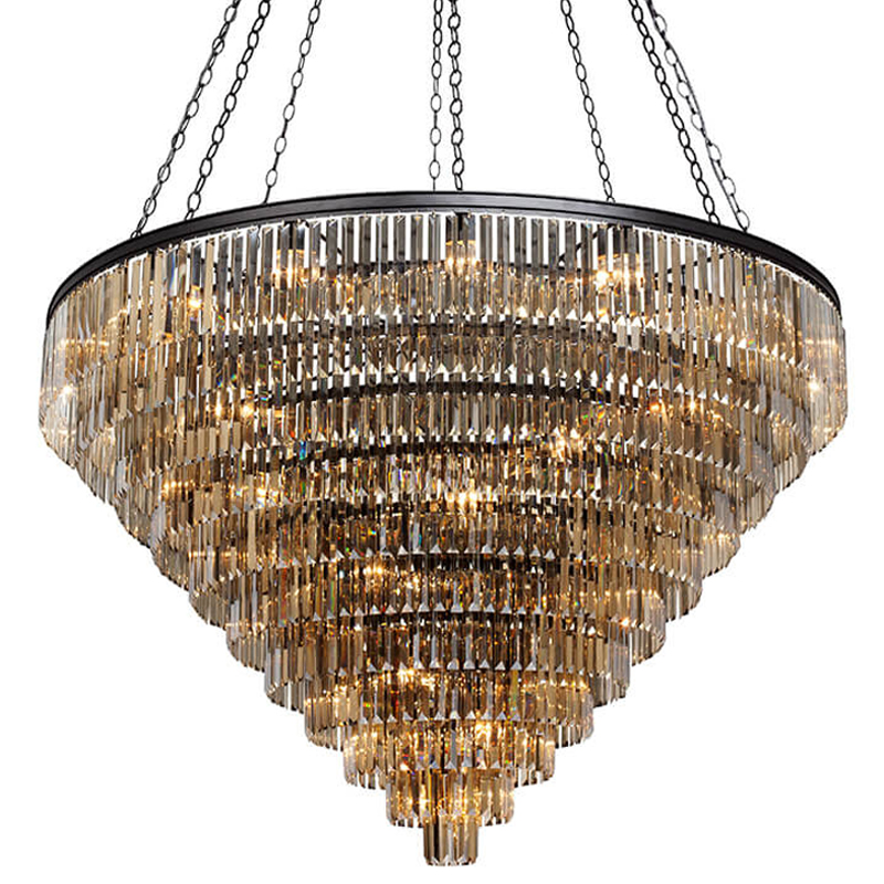 Большая Многоярусная люстра ODEON Amber GLASS 11-TIER диаметр 160 см Черный матовый Прозрачное Стекло Большая Многоярусная люстра ODEON Amber GLASS 11-TIER диаметр 160 см Черный матовый Прозрачное Стекло в Челябинске | Loft Concept