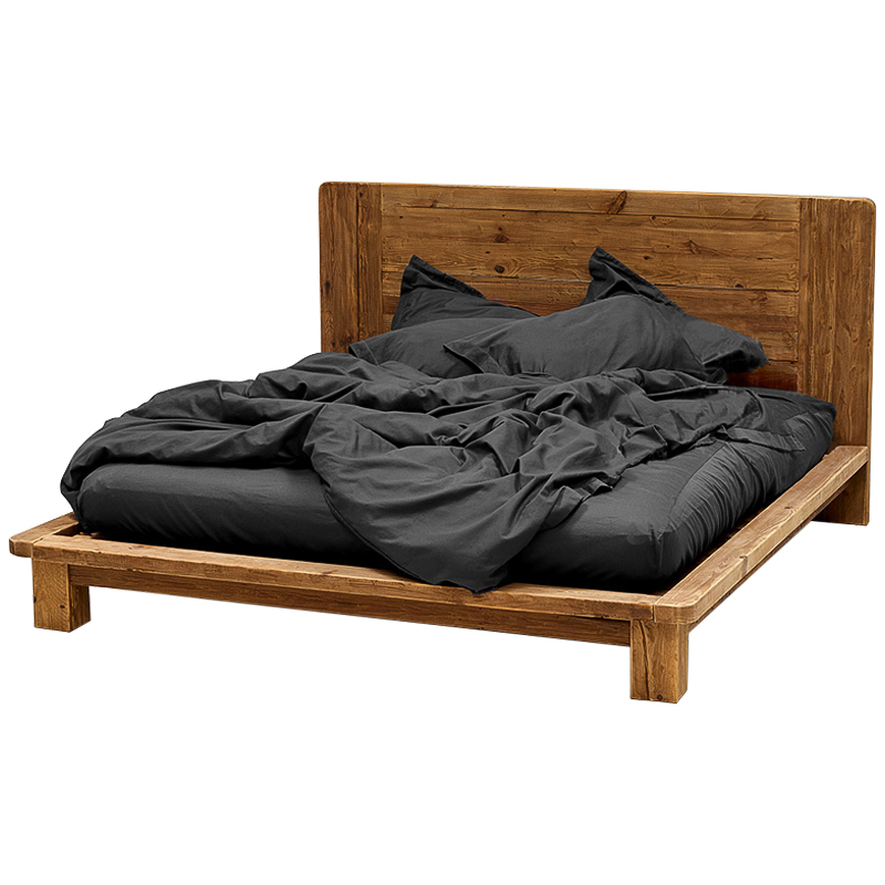 Кровать в стиле лофт из массива сосны Terence Bed Древесина Кровать в стиле лофт из массива сосны Terence Bed Древесина в Челябинске | Loft Concept