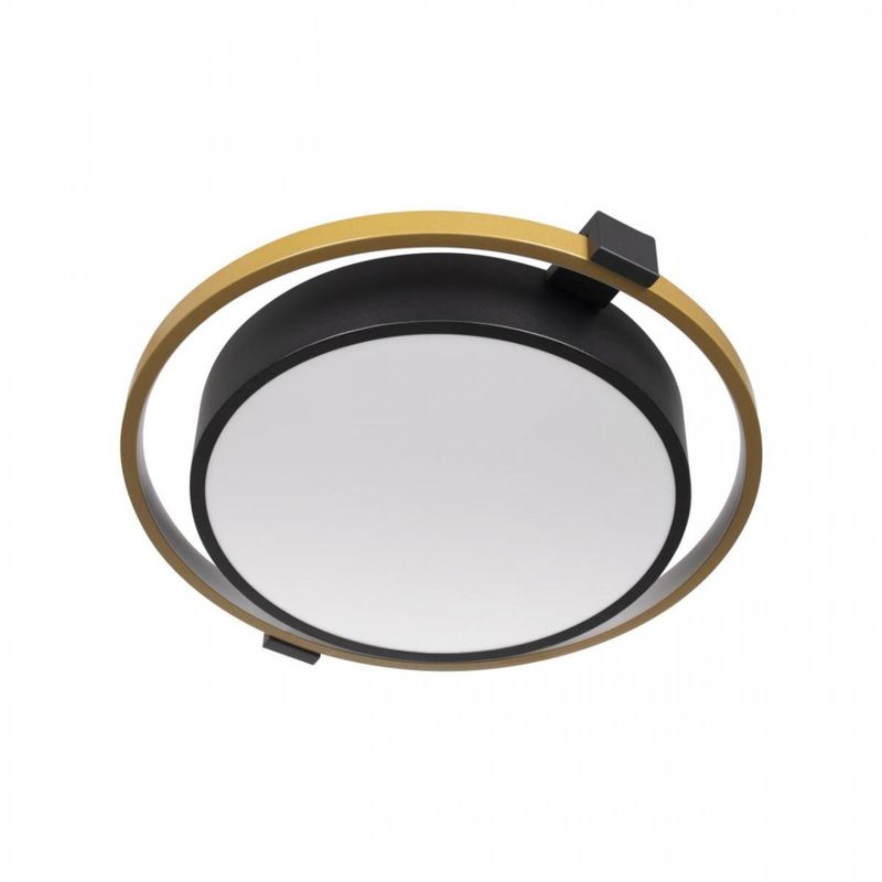 Потолочный светильник Gold Round Saturn Черный Золотой в Челябинске | Loft Concept 