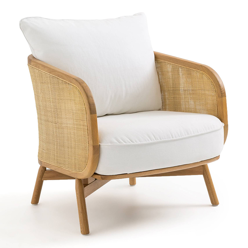 Кресло Uliva Wicker Chair Бежевый Белый Кресло Uliva Wicker Chair Бежевый Белый в Челябинске | Loft Concept