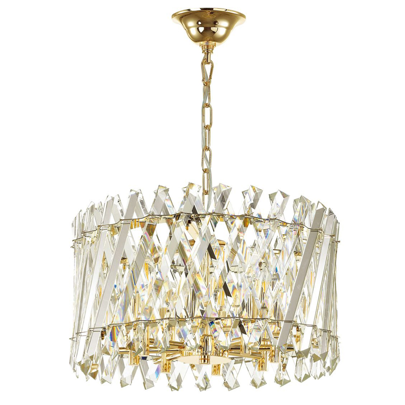 Люстра Crystal Crossed Stripes Gold Золотой Люстра Crystal Crossed Stripes Gold Золотой в Челябинске | Loft Concept