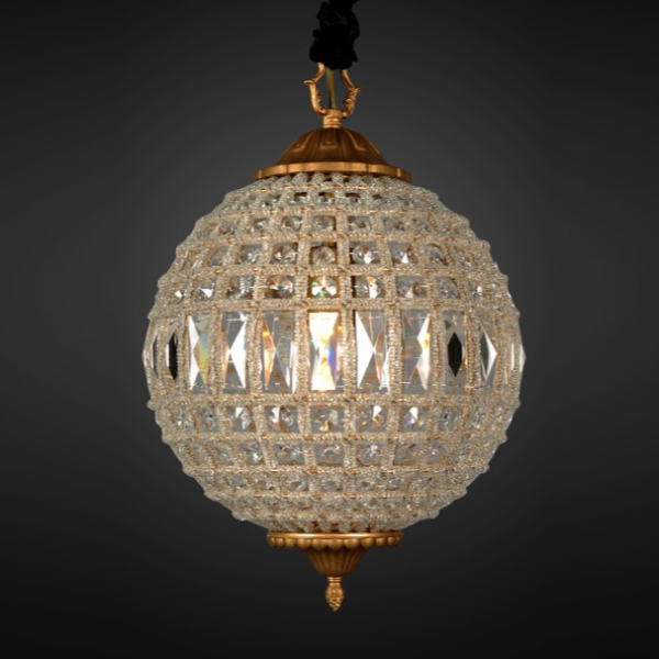 Люстра RH 19th c. Casbah Crystal Pendant 32 Темная бронза винтаж в Челябинске | Loft Concept 